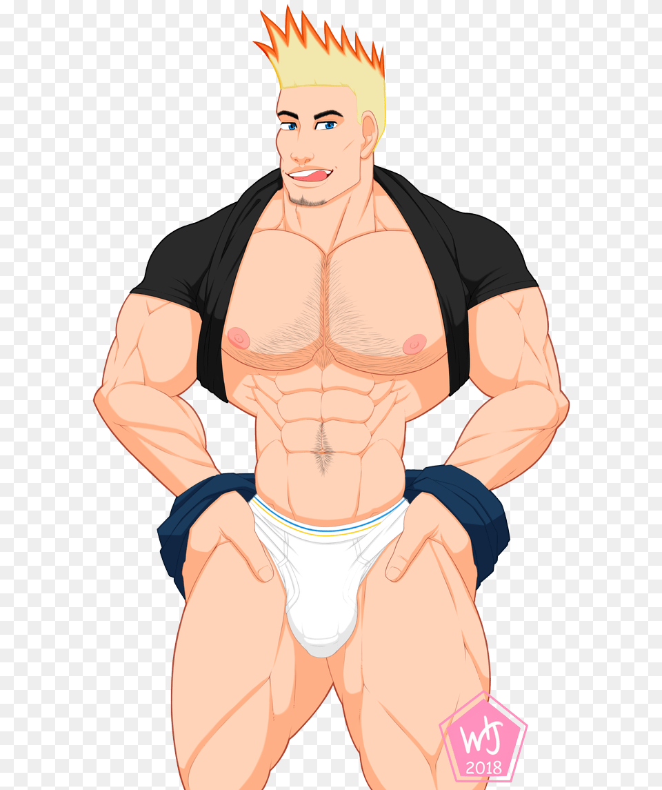 Wtjohn Muscular Johnny Test Fanart, Adult, Person, Man, Male Png