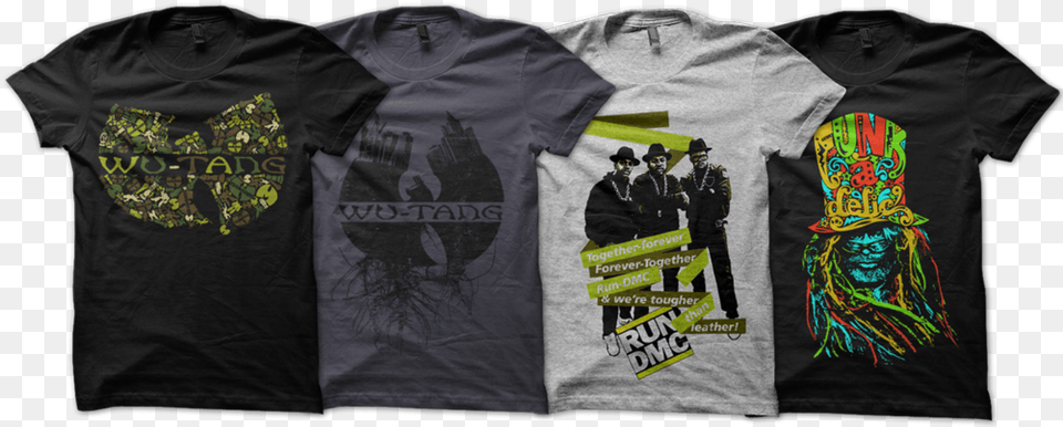 Wu Tang Clan Run Dmc Funkadelic Art Direction Design T Shirt, Clothing, T-shirt, Person Free Png