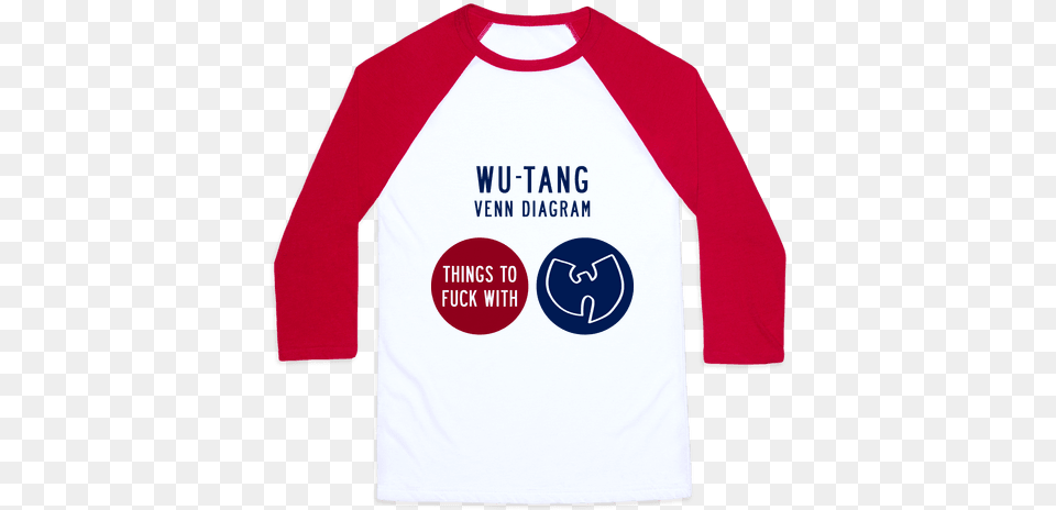 Wu Tang Venn Diagram Baseball Tee Baseball, Clothing, Long Sleeve, Shirt, Sleeve Png Image