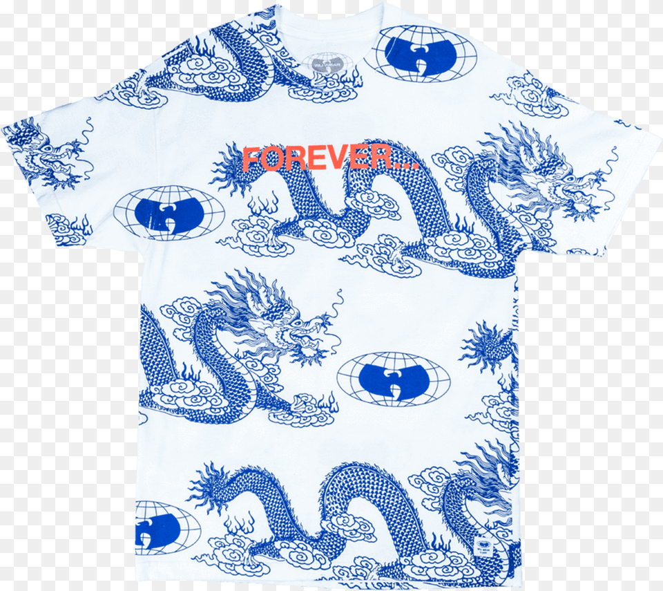 Wu Wear Forever Dragon Tee, Clothing, Shirt, T-shirt, Beachwear Png