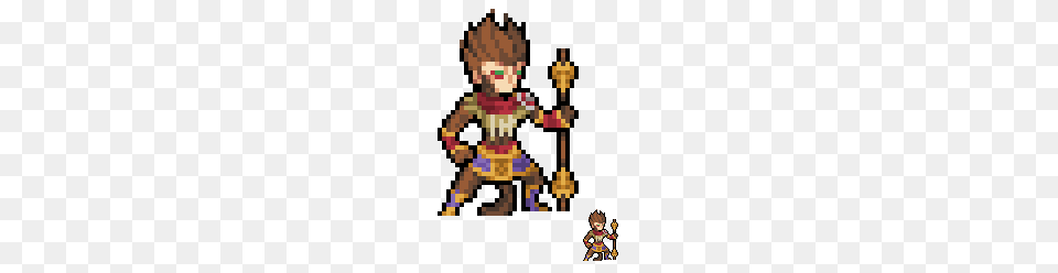 Wukong, Person, Baby, Mace Club, Weapon Free Png