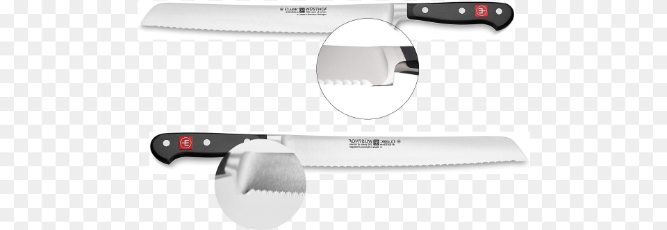 Wusthof Classic Bread Knife In 3 Sizes Solid, Cutlery, Weapon, Blade, Fork Free Transparent Png