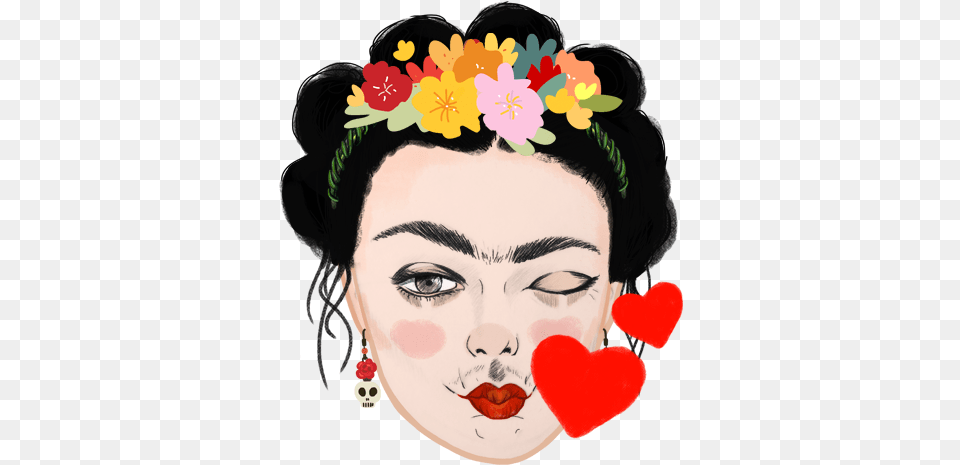 Wuwu People Frida Kahlo Emoji, Face, Head, Person, Photography Png