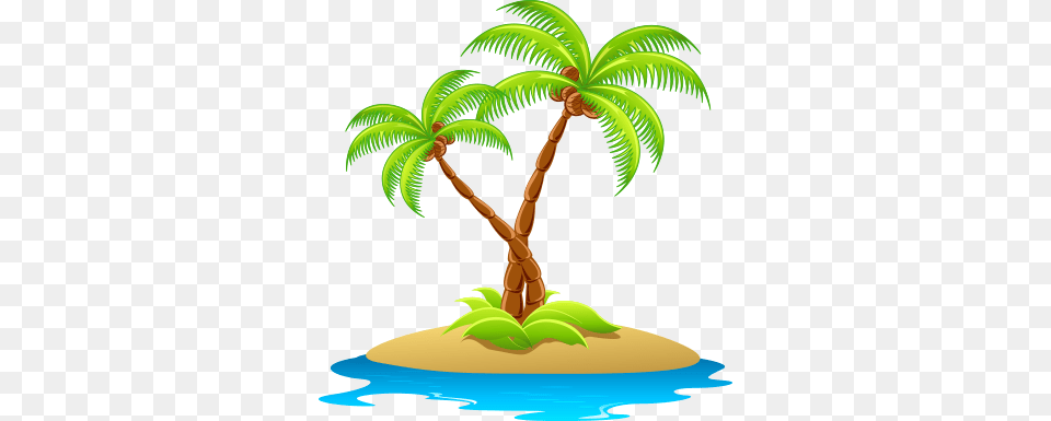Wv Oasis Island Clipart, Palm Tree, Tree, Plant, Vegetation Free Png Download