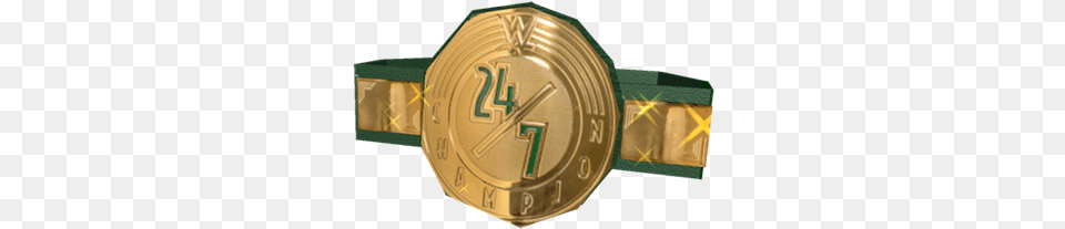 Wwe 247 Championship Belt Roblox Wwe 24 7 Championship, Gold, Wristwatch, Bronze, Accessories Png Image