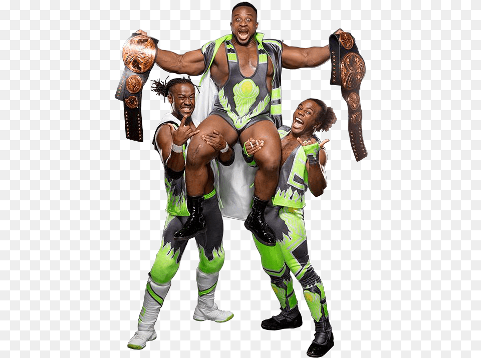 Wwe 2k17 Pro Wrestling Fandom Powered By Wikia Autos New Day Team Wwe, Clothing, Costume, Person, Adult Free Png Download