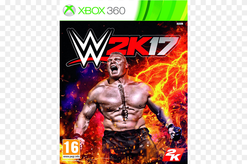 Wwe 2k17 Wwe 2k17 Cover Xbox, Adult, Advertisement, Male, Man Free Png