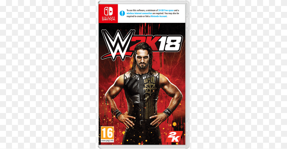 Wwe 2k18 Nintendo Switch, Advertisement, Adult, Male, Man Free Png