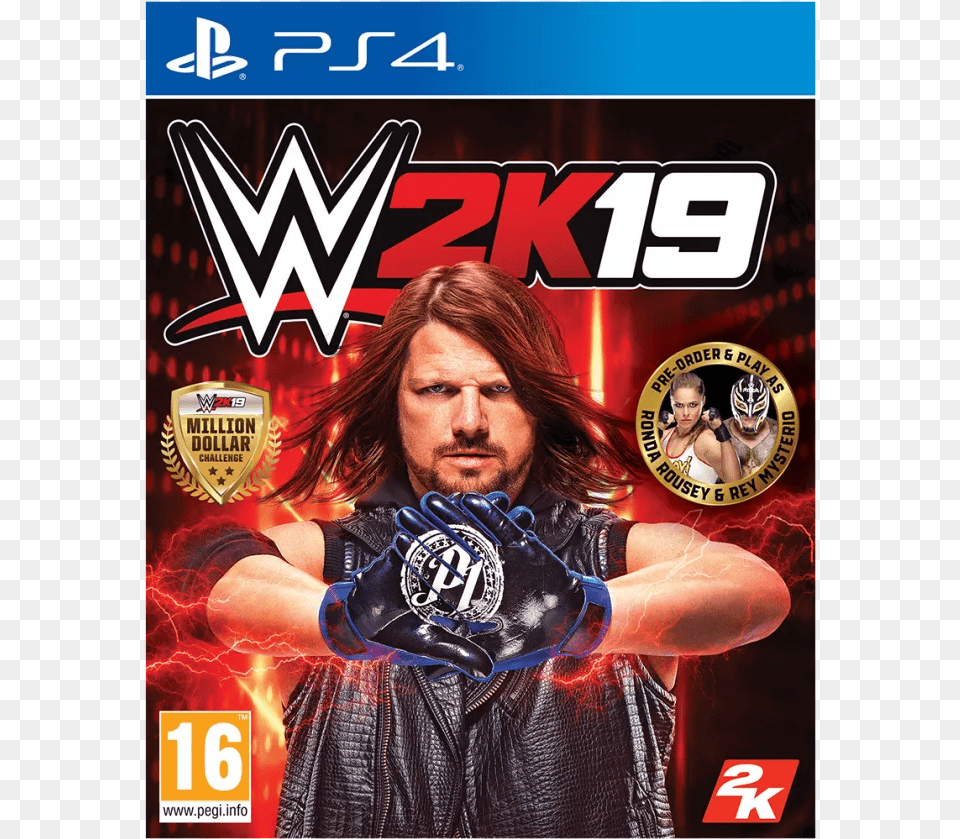 Wwe 2k19 Rey Mysterio And Ronda Rousey Pack, Adult, Person, Man, Male Png