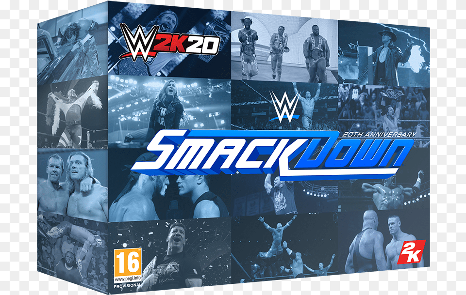 Wwe 2k20 Smackdown 20th Anniversary Edition, Adult, Baby, Person, Man Free Png Download