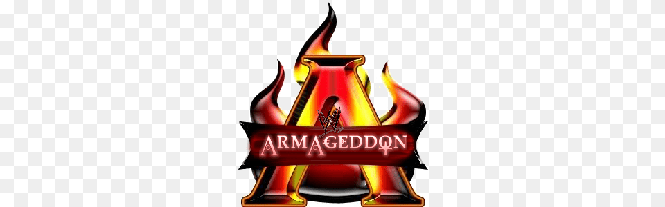 Wwe Armageddon Logo, Fire, Flame, Food, Ketchup Png Image