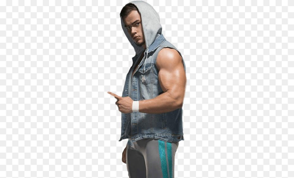 Wwe Austin Theory, Clothing, Vest, Adult, Sweatshirt Free Transparent Png