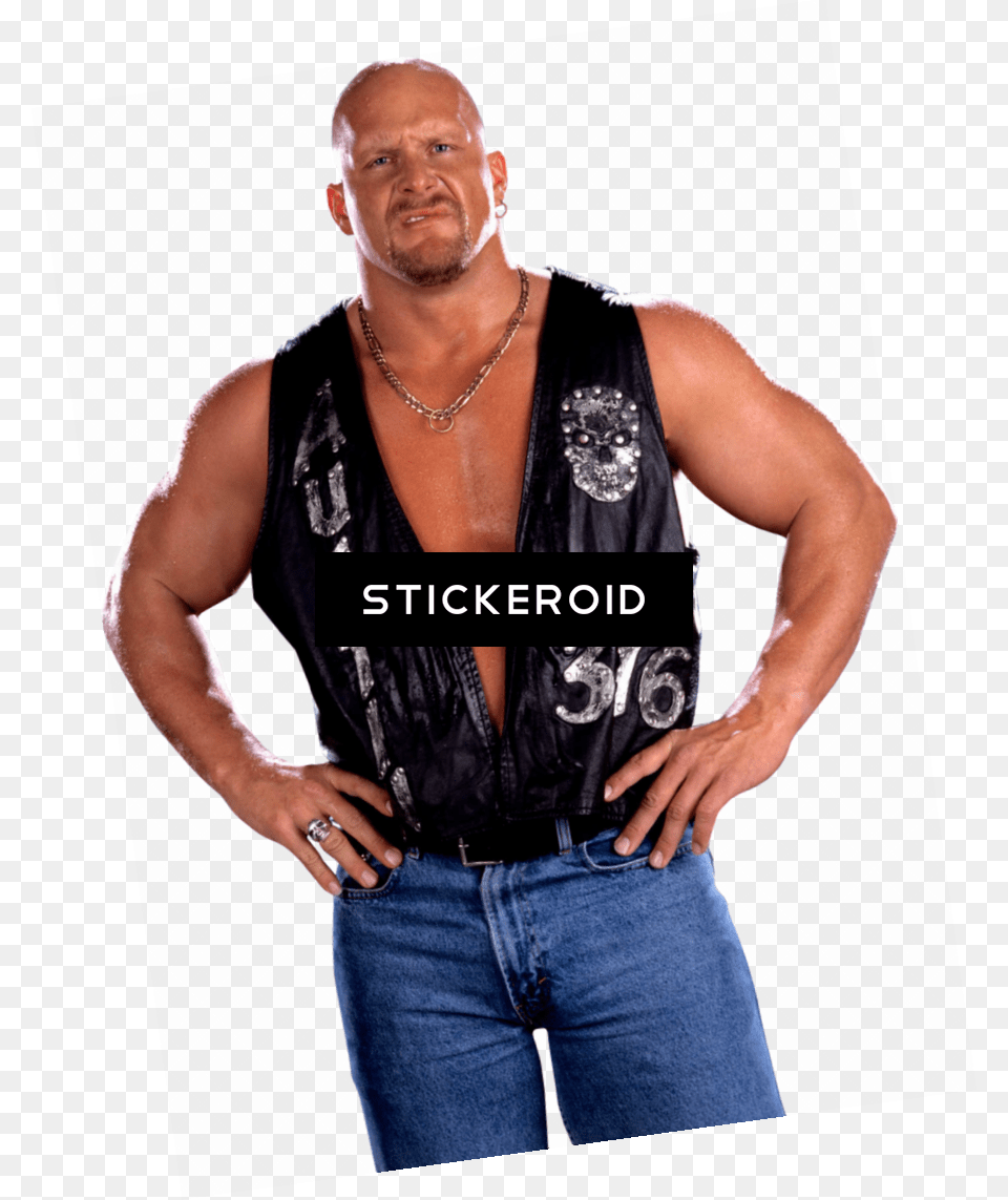 Wwe Cold Stone Wwe Stone Cold Render, Vest, Clothing, Pants, Jeans Png