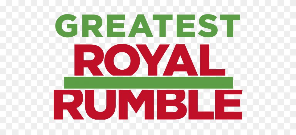 Wwe Greatest Royal Rumble Logo, Text, First Aid, Green Free Png Download