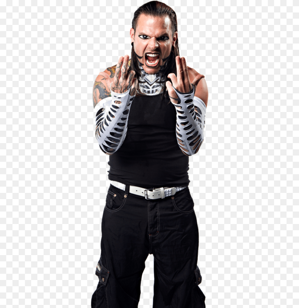 Wwe Impact Wrestler Jeff Hardy Jeff Hardy, Body Part, Person, Finger, Hand Png Image