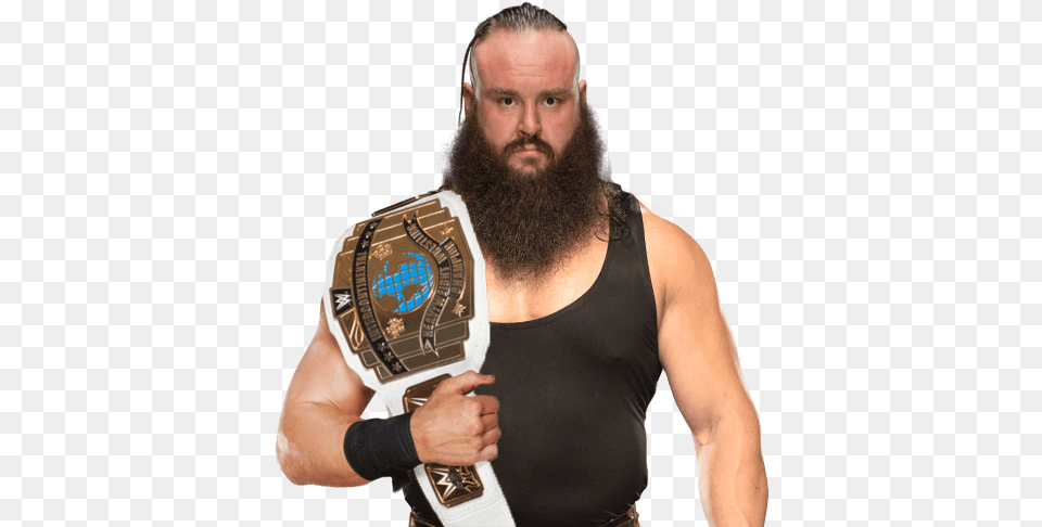 Wwe Intercontinental Champion Braun Strowman With Money In The Bank, Person, Beard, Face, Head Free Transparent Png
