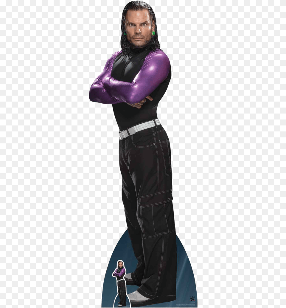 Wwe Jeff Hardy Cardboard Display Jeff Hardy Cardboard Cutout, Adult, Female, Person, Woman Free Png Download