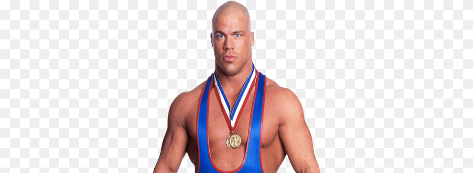 Wwe Kurt Angle Gold Medal Kurt Angle Gold Medals, Adult, Male, Man, Person Png Image
