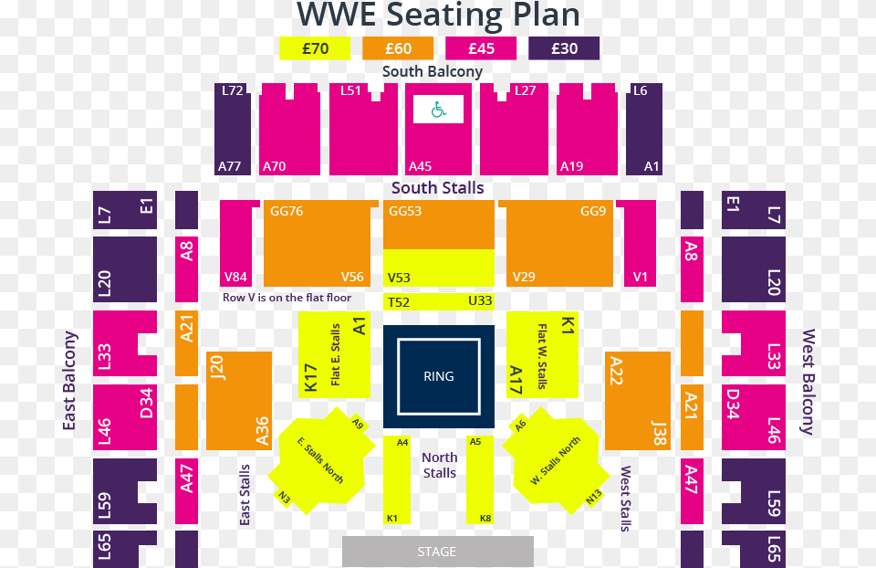 Wwe Map Website Brighton Centre Seating Plan, Scoreboard, Purple Png Image