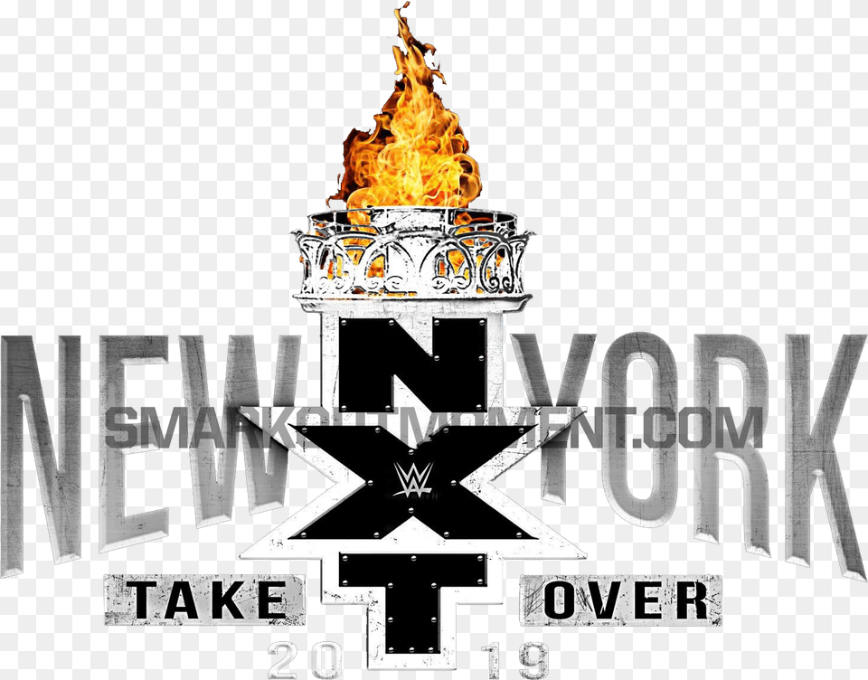 Wwe Nxt Takeover New York Ppv Results U0026 Review Coverage Nxt Takeover New York 2019 Logo, Fire, Flame, Light Free Transparent Png