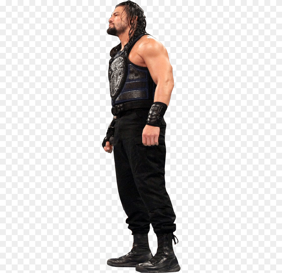 Wwe Roman Reigns, Vest, Clothing, Person, Man Free Png Download