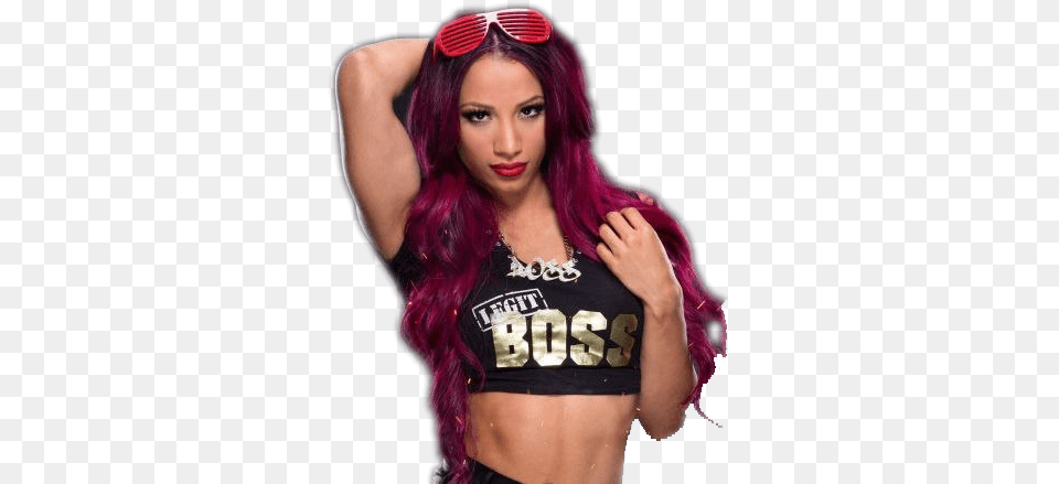 Wwe Sasha Banks Image Wwe Diva, Adult, Purple, Portrait, Photography Free Png Download