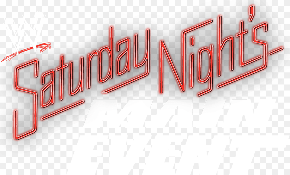 Wwe Saturday Night39s Main Event Logo, Light, Text Free Transparent Png