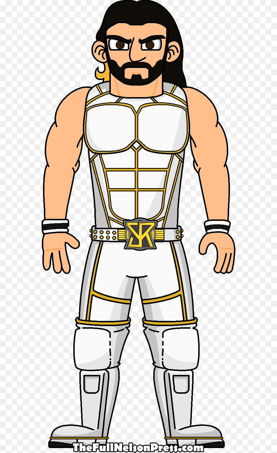 Wwe Seth Rollins Cartoon, Adult, Male, Man, Person Free Png Download