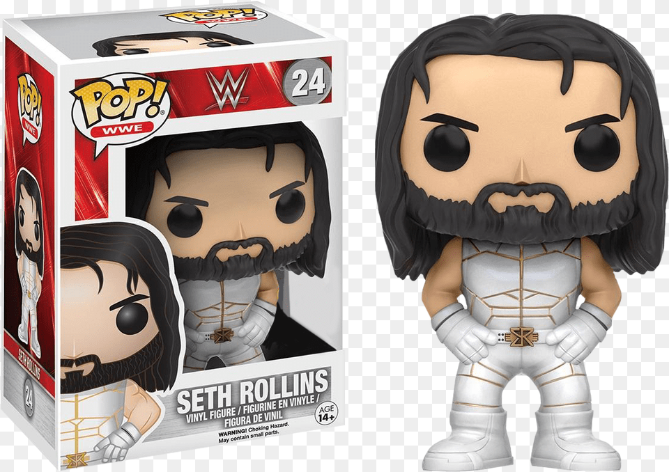 Wwe Seth Rollins White Outfit Us Exclusive Pop Vinyl Seth Rollins Fye Pop, Baby, Person, Adult, Female Png Image