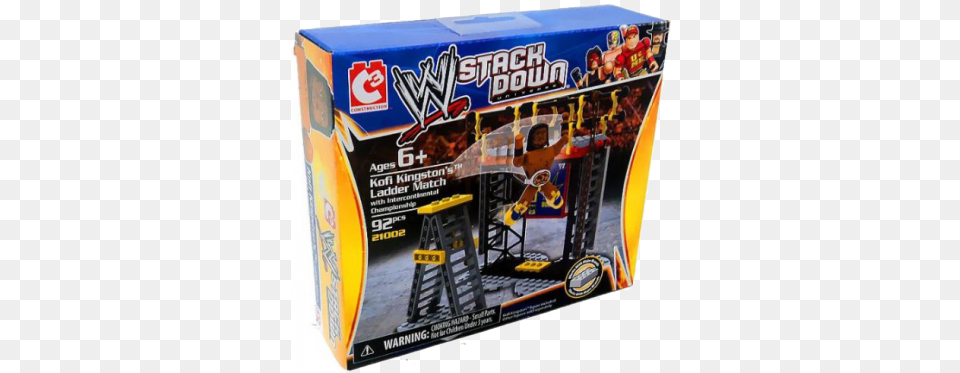 Wwe Stackdown Starter Set Kofi Kingston Ladder Match Wwe Stackdown Starter Set Kofi Kingston, Adult, Person, Woman, Female Free Transparent Png