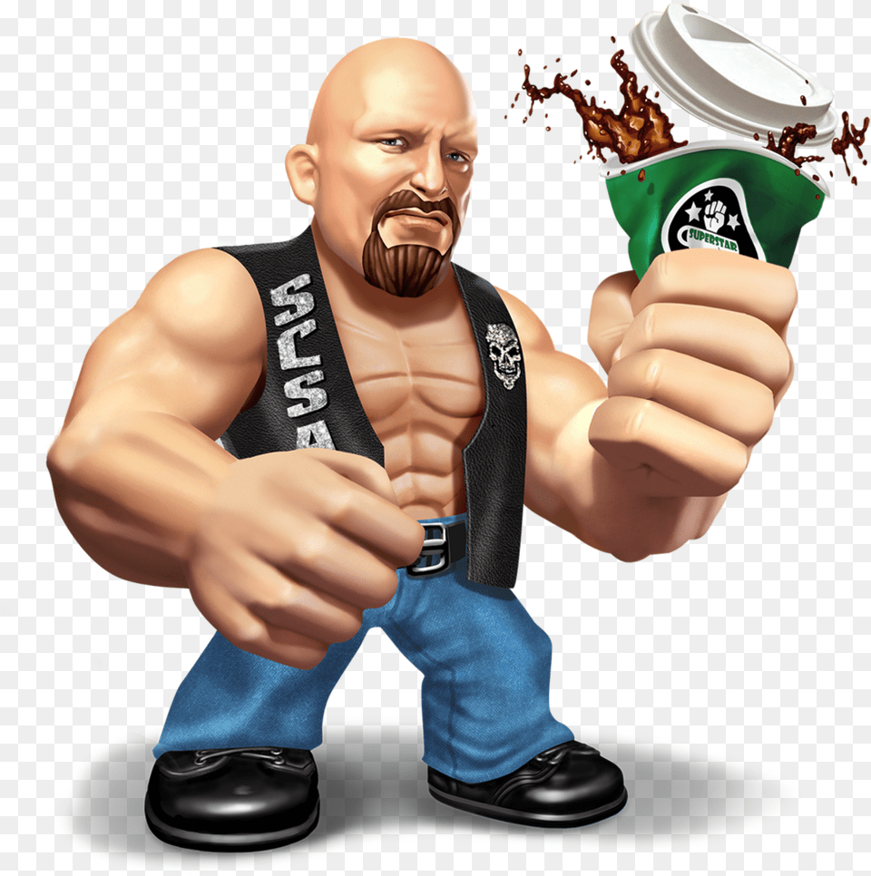 Wwe Stone Cold Cartoon, Person, Body Part, Hand, Finger Free Transparent Png