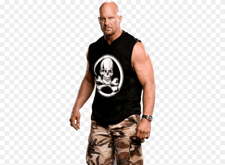Wwe Stone Cold Hd, T-shirt, Clothing, Adult, Person Free Png Download