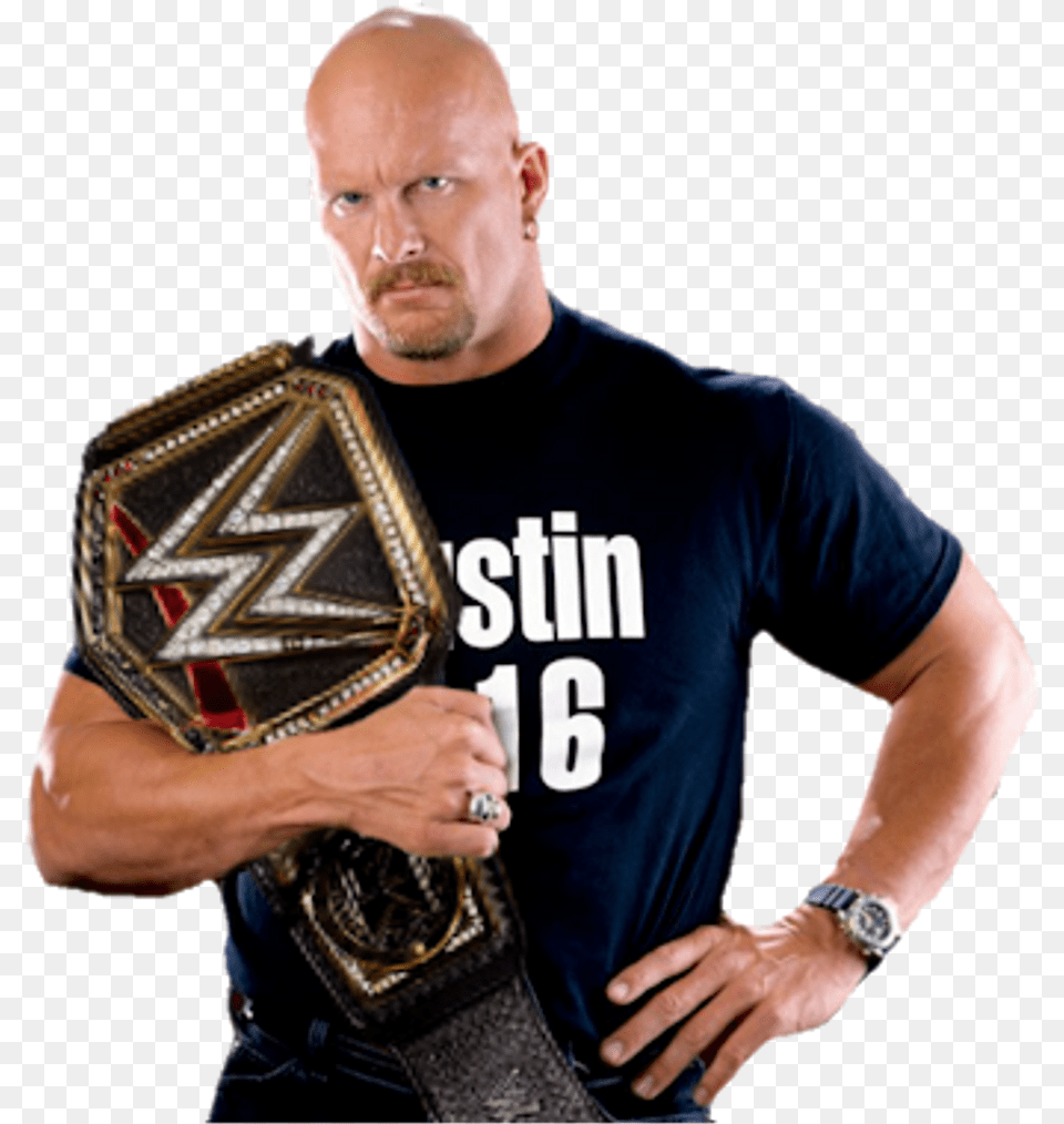 Wwe Stonecoldsteveaustin Stonecold Wwechampion Rattlesn, Accessories, Buckle, Person, Man Png Image
