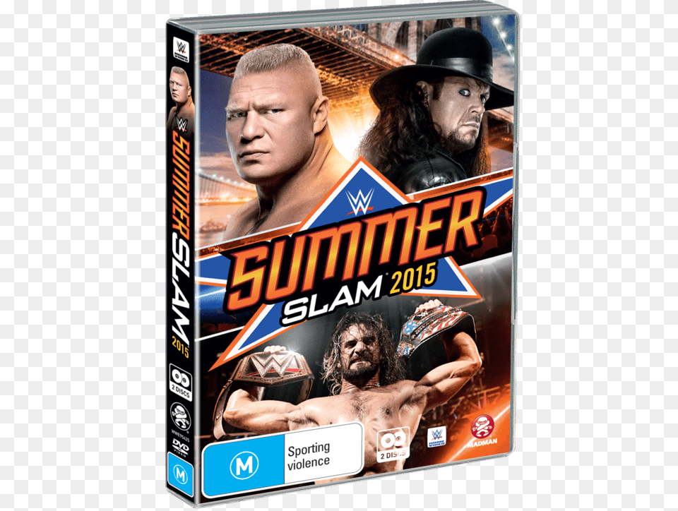 Wwe Summerslam 2015 Dvd, Adult, Advertisement, Person, Man Free Png