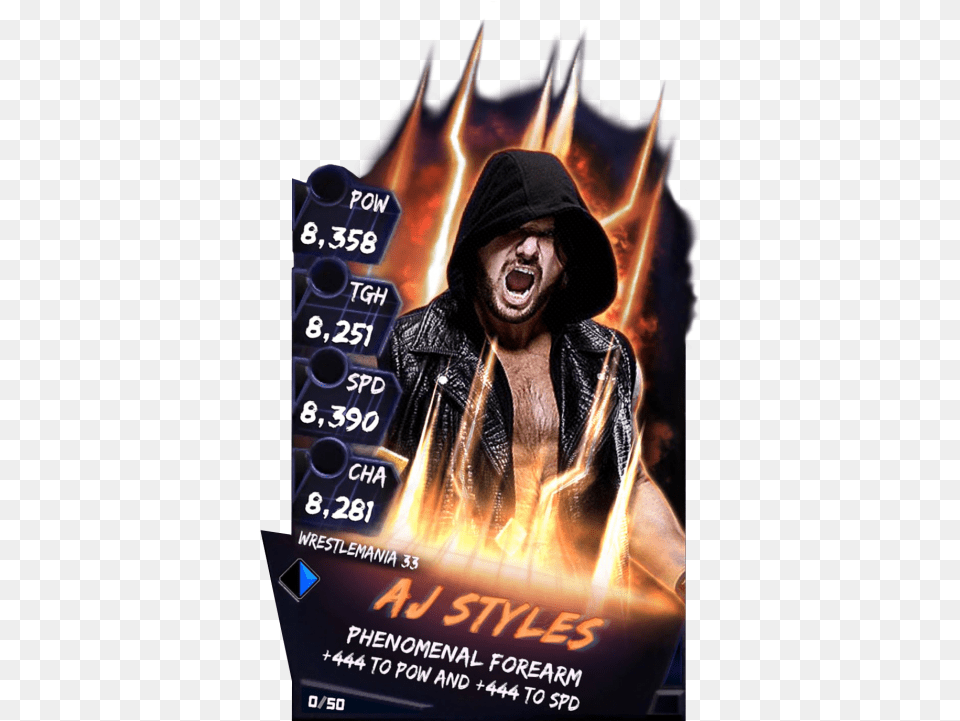 Wwe Supercard Aleister Black, Poster, Advertisement, Person, Man Free Transparent Png