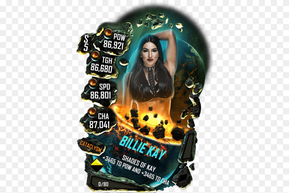 Wwe Supercard Cataclysm Cards, Adult, Advertisement, Female, Person Png