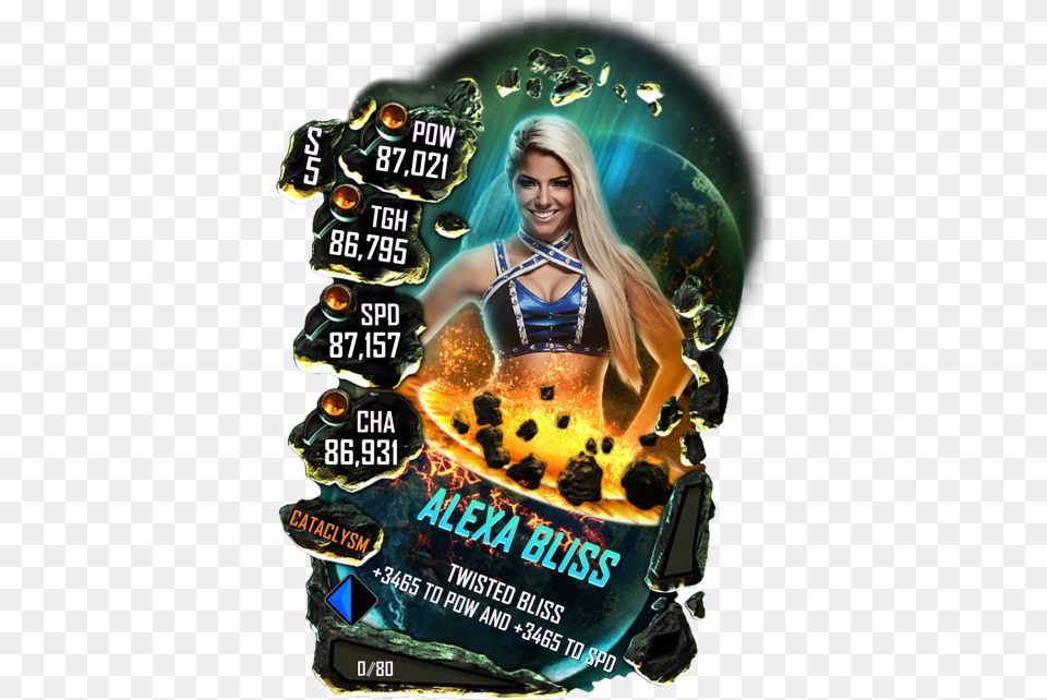 Wwe Supercard Cataclysm Cards, Advertisement, Poster, Adult, Female Png