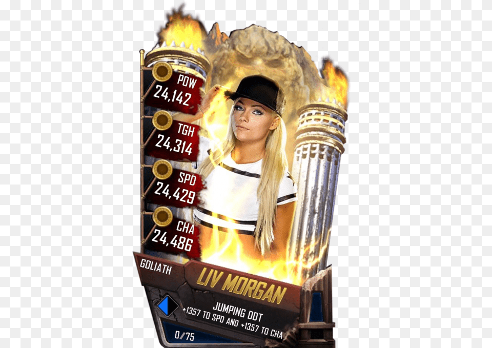 Wwe Supercard Goliath Cards, Light, Advertisement, Poster, Person Png