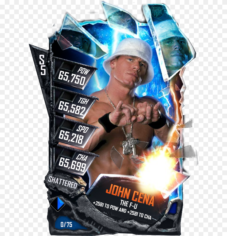 Wwe Supercard John Cena, Poster, Advertisement, Person, Man Free Png