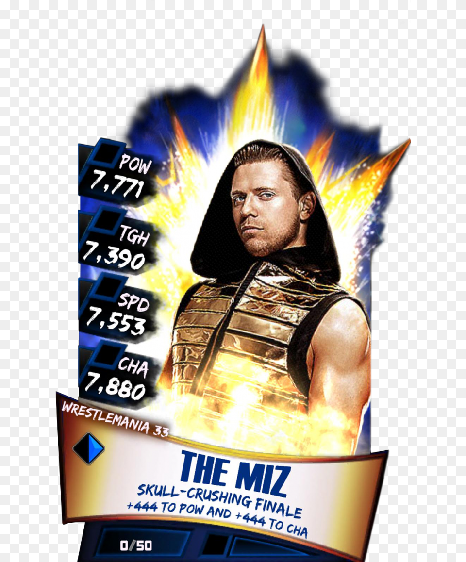 Wwe Supercard John Cena Wrestlemania 33 Download Wwe Supercard Alexa Bliss, Advertisement, Poster, Adult, Person Png