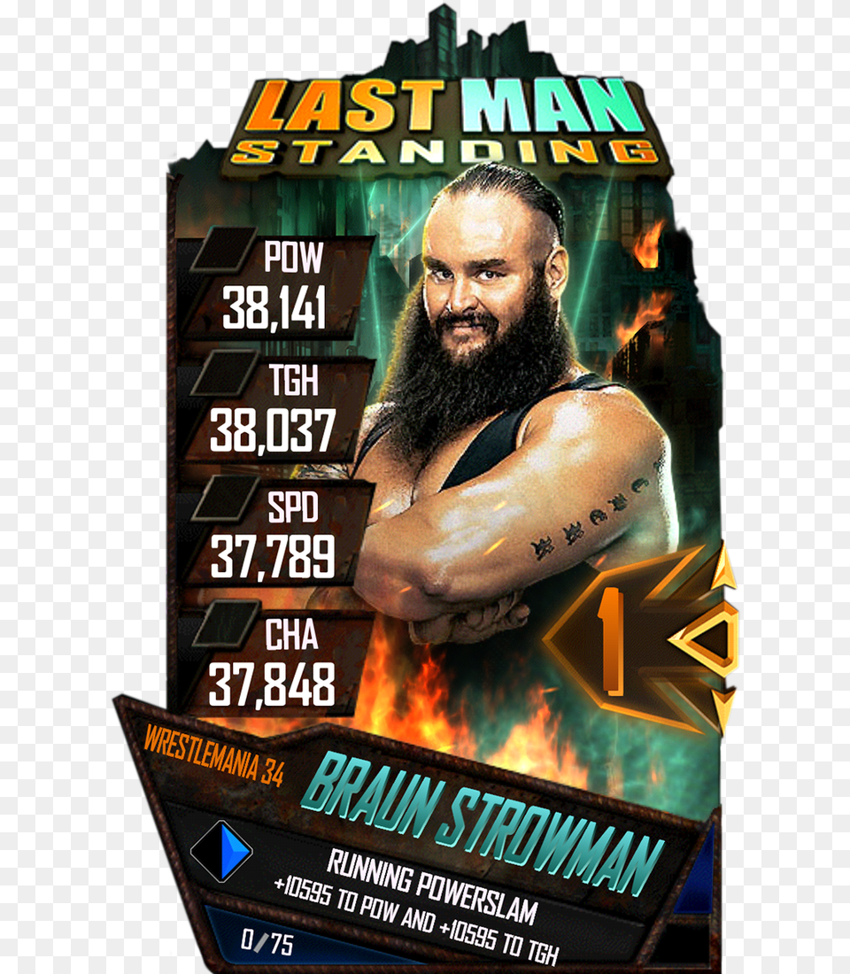 Wwe Supercard Last Man Standing, Advertisement, Poster, Adult, Male Free Png Download