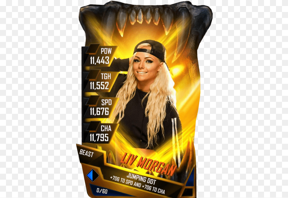 Wwe Supercard Liv Morgan, Advertisement, Poster, Adult, Person Free Png