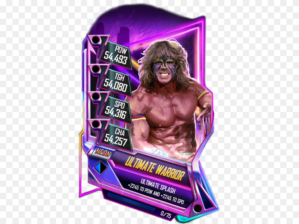 Wwe Supercard Neon, Adult, Male, Man, Person Free Png