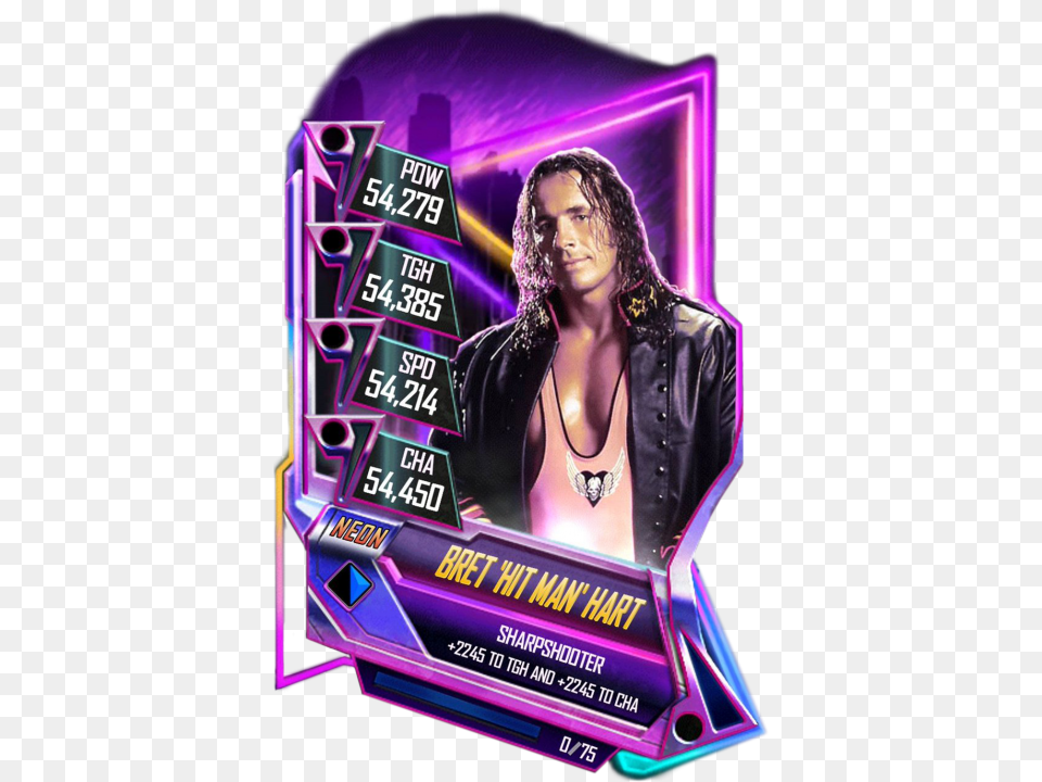 Wwe Supercard Neon Pro, Advertisement, Adult, Female, Person Png