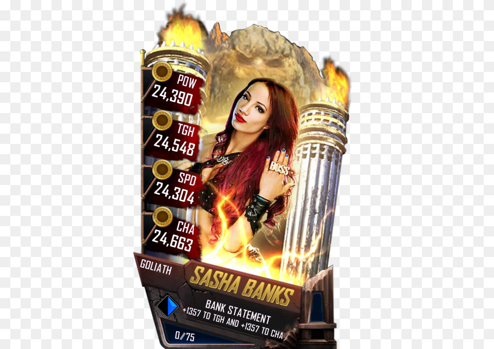 Wwe Supercard Peyton Royce, Advertisement, Poster, Adult, Person Free Transparent Png