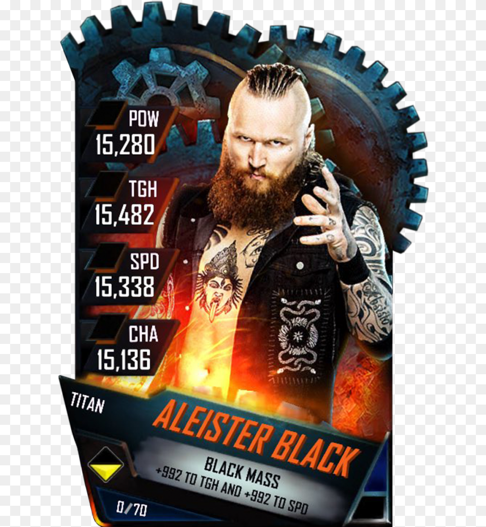 Wwe Supercard Roman Reigns, Advertisement, Poster, Adult, Tattoo Png Image