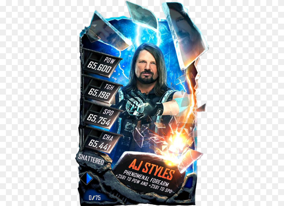 Wwe Supercard Shattered Cards, Advertisement, Poster, Adult, Female Free Png