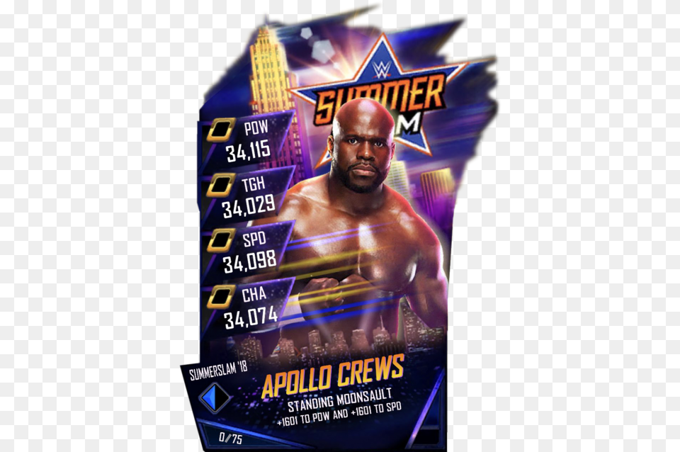 Wwe Supercard Ss18 Fusion, Advertisement, Poster, Adult, Male Png