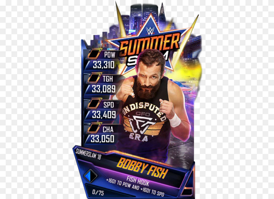 Wwe Supercard Summerslam 18 Cards, Adult, Male, Man, Person Png