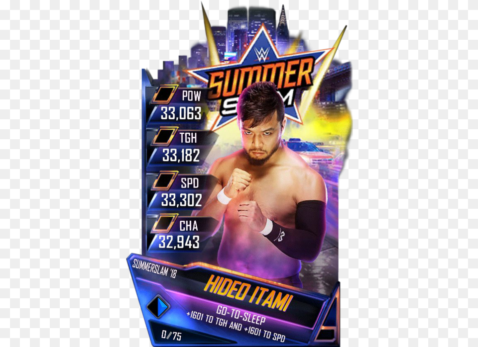 Wwe Supercard Summerslam 18 Cards, Adult, Male, Man, Person Png Image